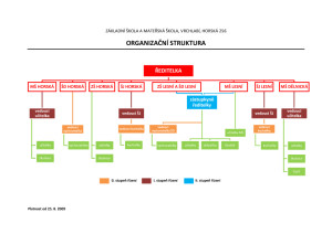Organizační struktura školy